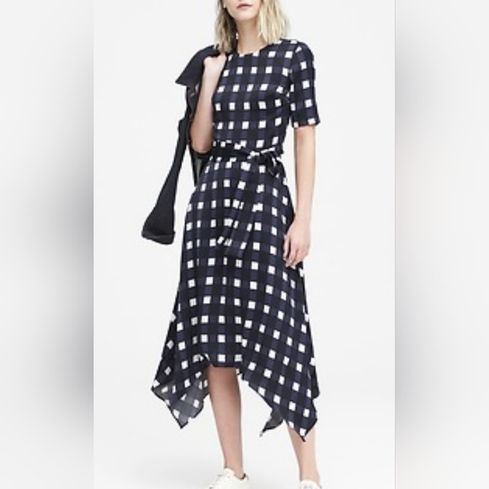 Banana Republic handkerchief hem dress